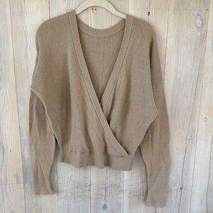 Splendid Cotton Wrap Front Top Size S